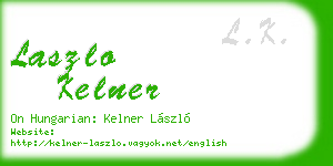 laszlo kelner business card