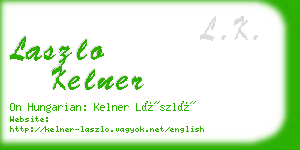 laszlo kelner business card